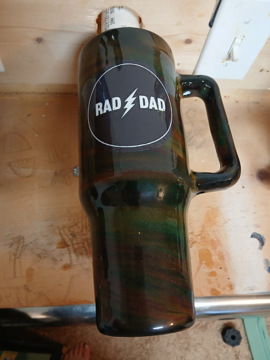 #3.    40 oz Handle Rad dad cup